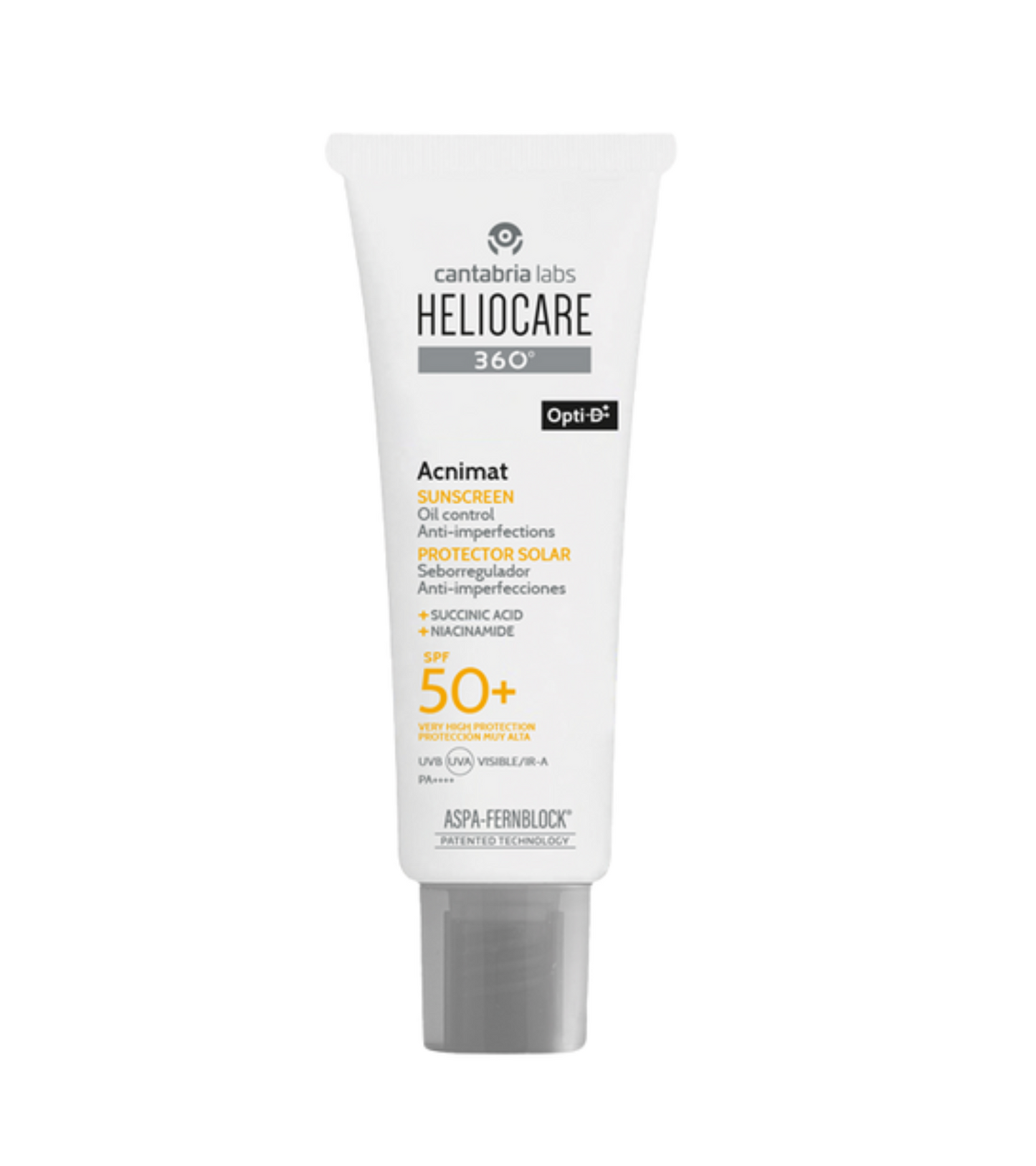 HELIOCARE 360º Acnimat | Saules aizsarglīdzeklis taukainai un aknes skartai ādai SPF50+, 50ml