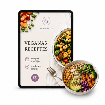 Vegānās receptes | 3 nedēļu ēdienreižu plāns