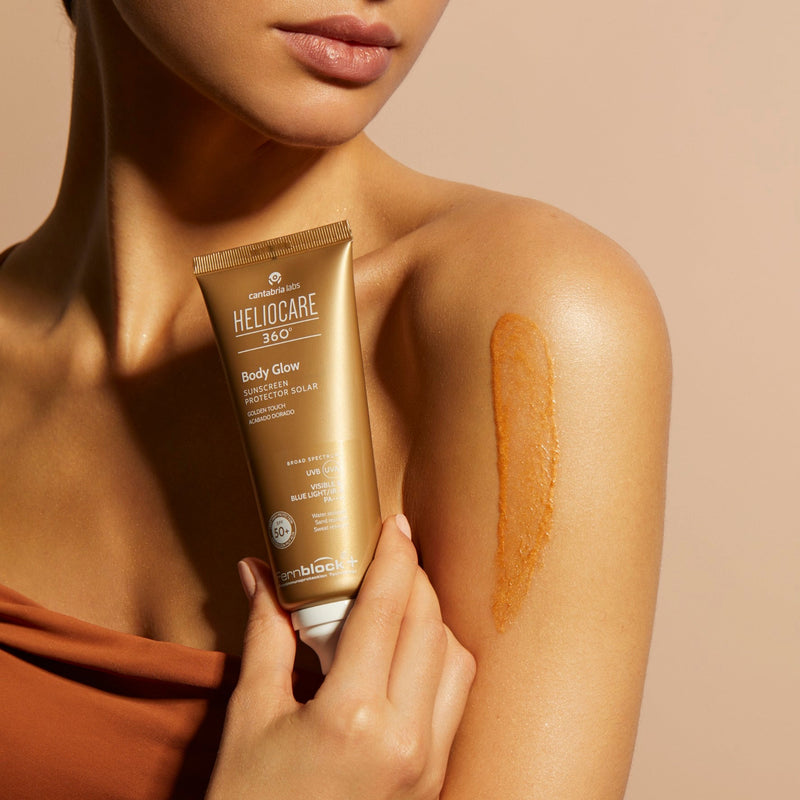 HELIO 360 Glow I Saules aizsarglīdzeklis ķermenim ar zeltainu spīdumu SPF50+, 100ml