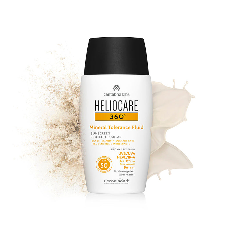 HELIOCARE 360º Mineral tolerance fluid | Saules aizsargājošs minerālais fluīds jutīgai ādai SPF50, 50ml