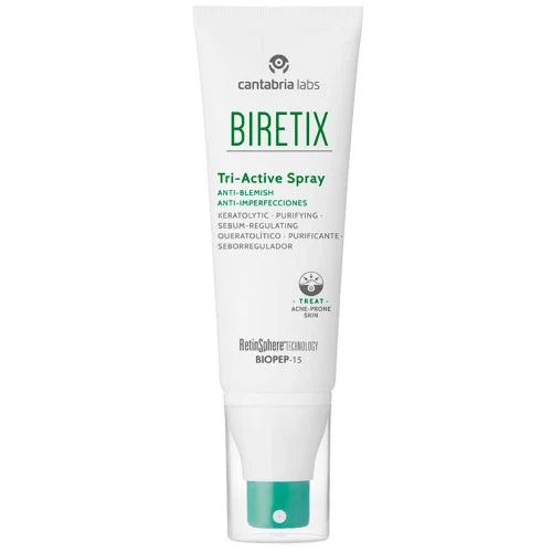 BIRETIX TRI-ACTIVE SPRAY | ķermeņa sprejs ar retinolu aknes skartai ādai, 100 ml